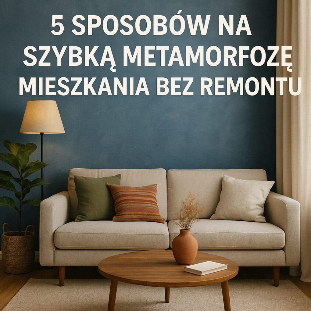 5 sposobow na szybka metamorfoze mieszkania bez remontu
