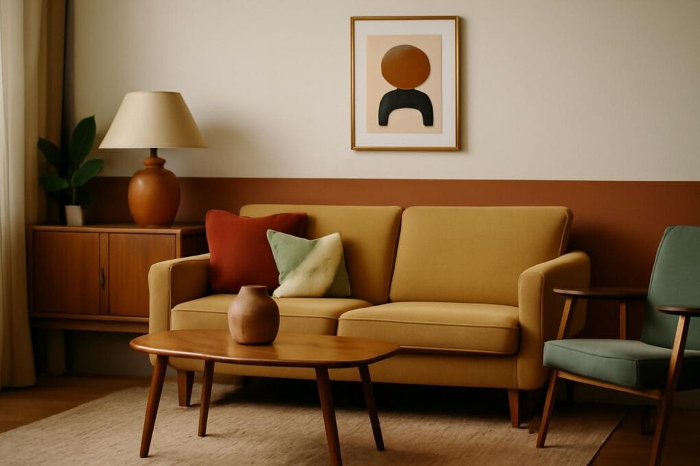 styl modern retro we wnetrzach kolory meble i zasady aczenia 2 1