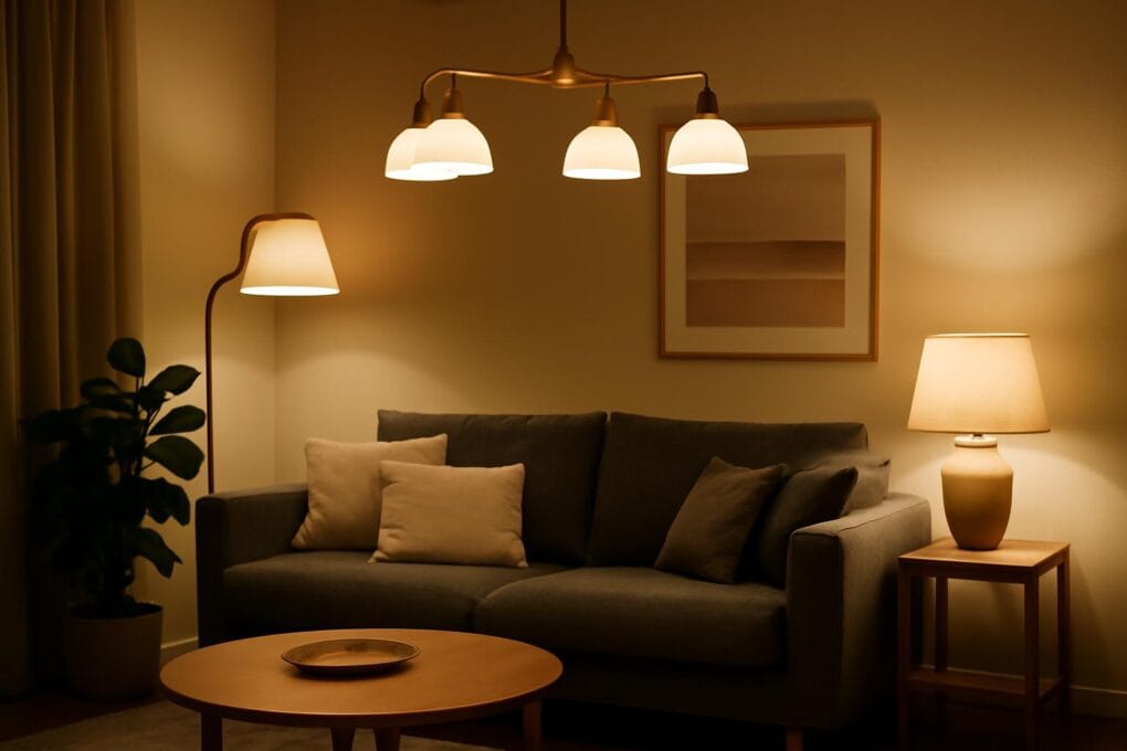 wielowarstwowe oswietlenie salonu i dobor lamp 2 1